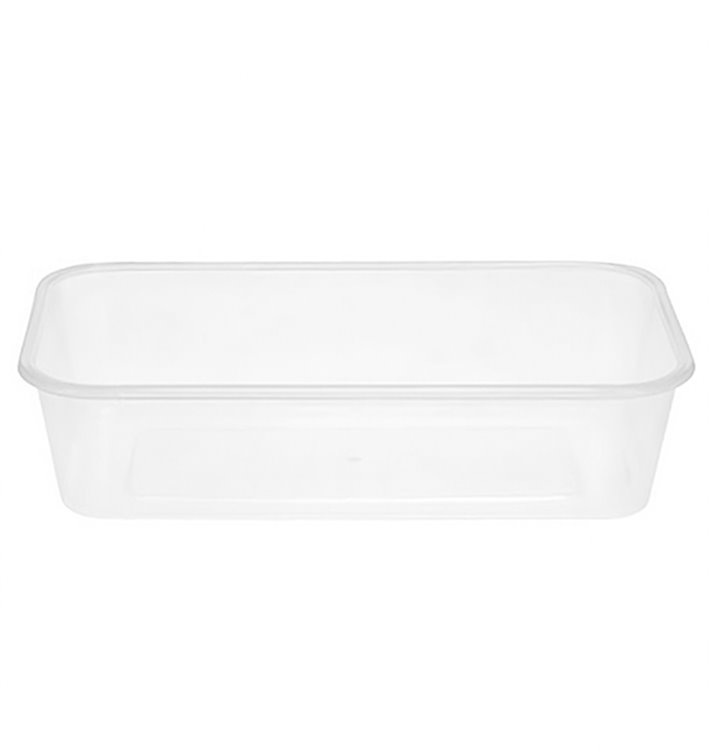 Embalagens Platico Rectangular Transp. 500ml (500 Uds) Embalagens Platico Rectangular Transp. 500ml (500 Uds)