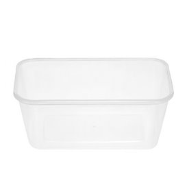 Embalagens Platico Rectangular Transp. 750ml (50 Uds)