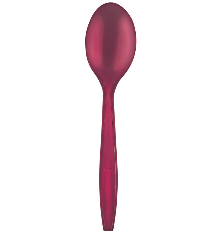 Colher de Plástico PS Premium Bodeaux 190mm (50 Uds) Colher de Plástico PS Premium Bodeaux 190mm (50 Uds)