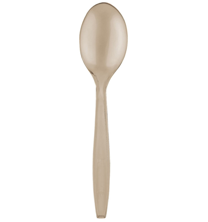 Colher de Plástico PS Premium Bege 190mm (50 Uds) Colher de Plástico PS Premium Bege 190mm (50 Uds)