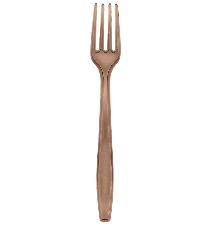 Forchetta di Plastica PS Premium Marrone 190mm (1000 Pezzi) Forchetta di Plastica PS Premium Marrone 190mm (1000 Pezzi)