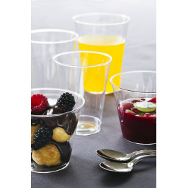 Copo Plastico PS Injetado Transparente 250ml (25 Uds)