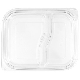 Tampa Plana de Plastico para Embalagem PET 18x15cm (75 Uds)