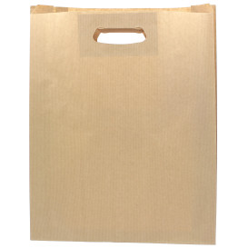 Saco Papel Kraft Asas Vazadas 70g 41+10x42cm (250 Uds)