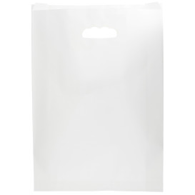 Saco Papel Branco Asas Vazadas 70g 31+8x42cm (250 Uds)