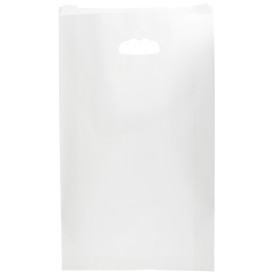 Saco Papel Branco Asas Vazadas 70g 24+7x37cm (50 Uds)