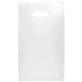 Saco Papel Branco Asas Vazadas 70g 24+7x37cm (250 Uds)
