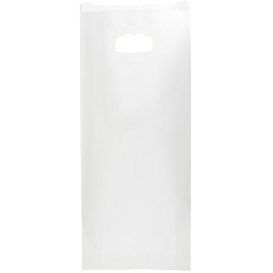 Saco Papel Branco Asas Vazadas 60g 18+6x32cm (50 Uds)
