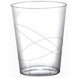 Copo Plastico Moon Cristal Transparente PS 320ml (400 Uds)