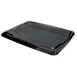 Tampa Rasa Plastico Trasp. Bandeja 316x265mm (25 Uds)