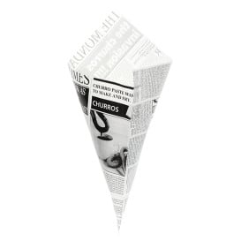 Cone de Papel Antigordura 420mm 600g (1.000 Uds)