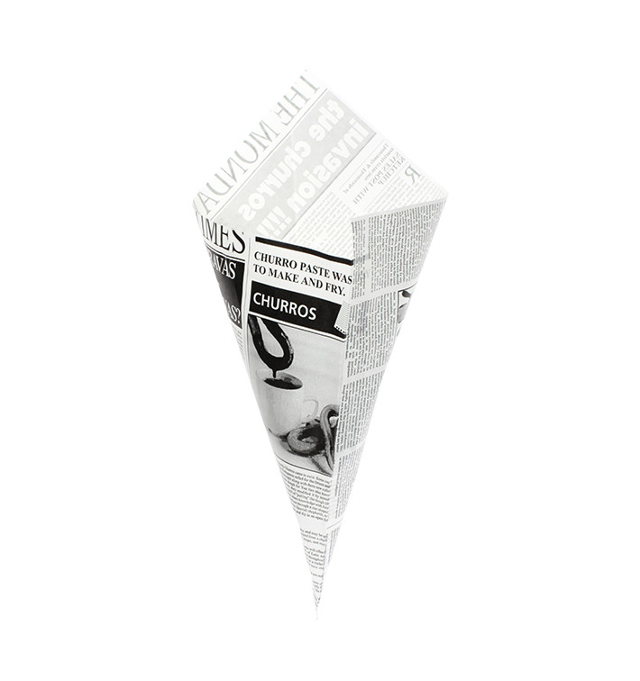 Cone de Papel Antigordura 420mm 600g (250 Uds) Cone de Papel Antigordura 420mm 600g (250 Uds)