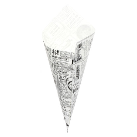 Cone de Papel Antigordura 340mm 400g (1.000 Uds)