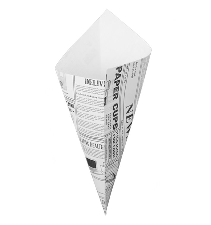 Cone de Papel Antigordura 240mm 100g (250 Uds) Cone de Papel Antigordura 240mm 100g (250 Uds)