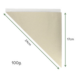 Cone de Papel Kraft 240mm 100g (200 Uds)