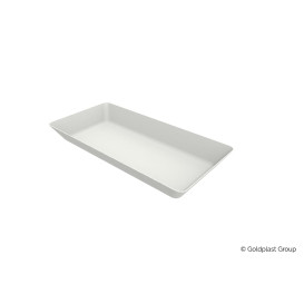 MiniBandeja de Cana de Açúcar Branco 13x7cm (600 Uds)