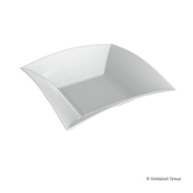 Prato Fundo Cana-de-açúcar Branco Nice 18x18cm (50 Uds)