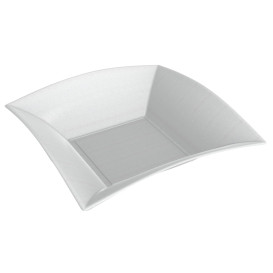 Prato Fundo Cana-de-açúcar Branco Nice 18x18cm (50 Uds)