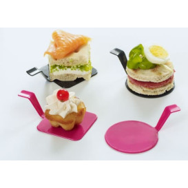 Plato Degustación "Gourmand" Framboesa 4x4cm (600 Uds)