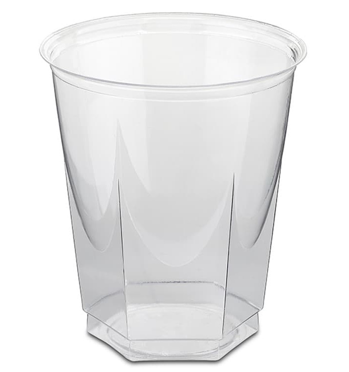 Copo Plastico Hexagonal PS Cristal 250ml (50 Uds) Copo Plastico Hexagonal PS Cristal 250ml (50 Uds)