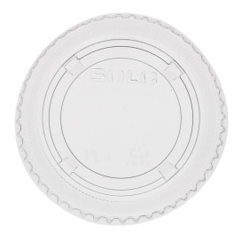 Tampa Plana Fechada PET Cristal Ø7,3cm (125 Uds)