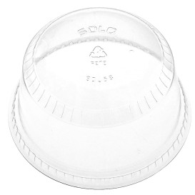 Tampa Cúpula Fechada PET Cristal Ø9,2cm (1000 Uds)