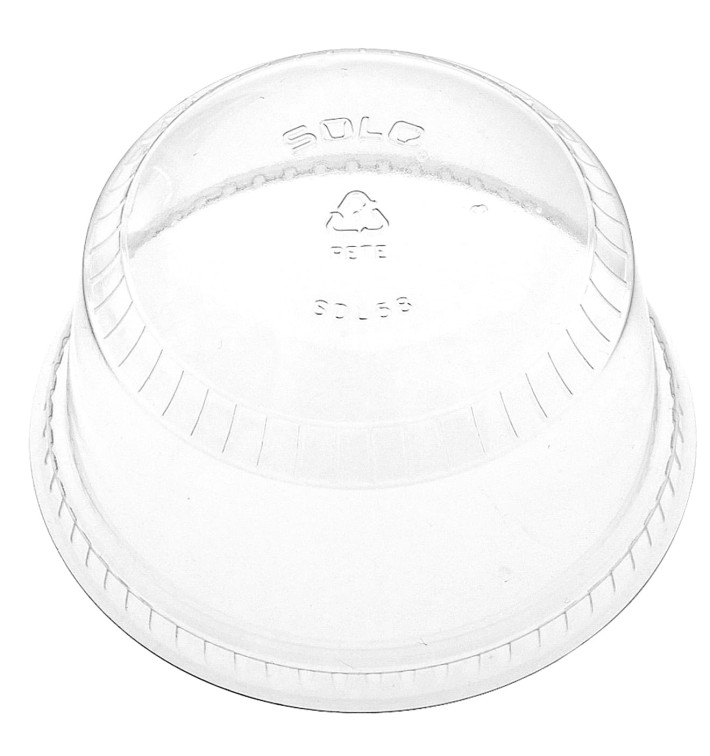 Tampa Cúpula Fechada PET Cristal Ø9,2cm (1000 Uds)