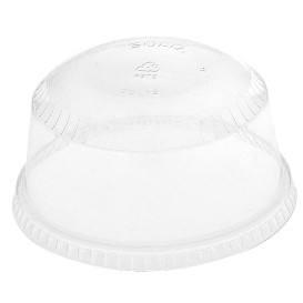 Tampa Cúpula Fechada PET Cristal Ø9,2cm (1000 Uds)