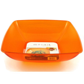 Tigela PS Cristal Duro Laranja 3500ml 28x28cm (1 Ud)