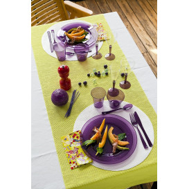 Copo Plastico Vinho Pé Berinjela 130 ml (6 Uds)