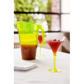 Copo Plastico Cocktail Pé Verde 100ml (48 Uds)