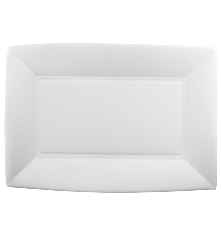 Bandeja da cana-de-açúcar Branco Nice 280x190mm (50 Uds) Bandeja da cana-de-açúcar Branco Nice 280x190mm (50 Uds)