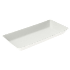 MiniBandeja de Cana de Açúcar Branco 13x7cm (50 Uds)