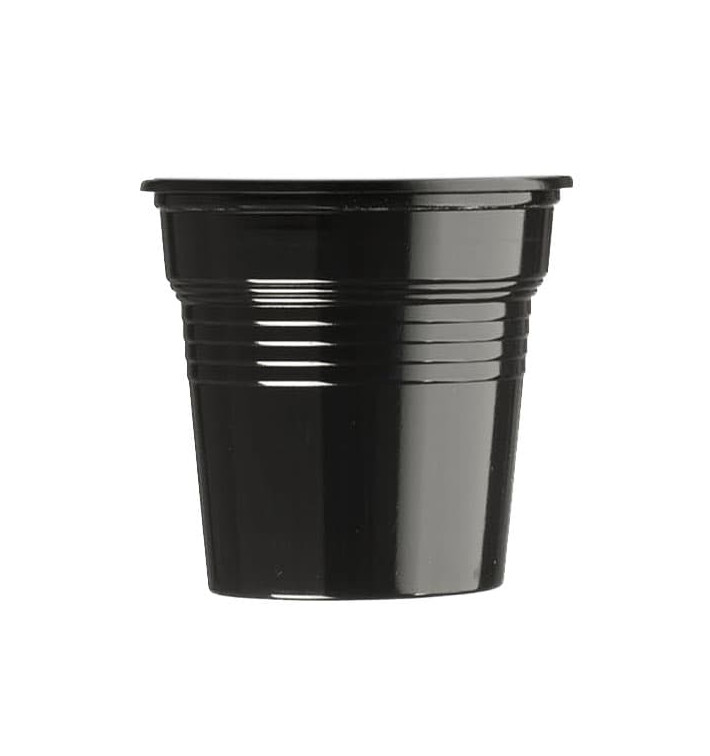 Copo de Plastico PS Preto 80 ml Ø5,7cm (50 Uds) Copo de Plastico PS Preto 80 ml Ø5,7cm (50 Uds)
