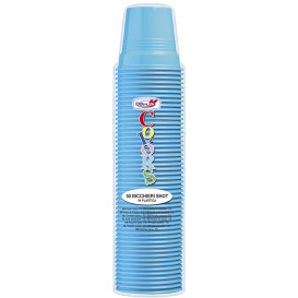 Copo de Plastico PS Azul Claro 80 ml Ø5,7cm (750 Uds)