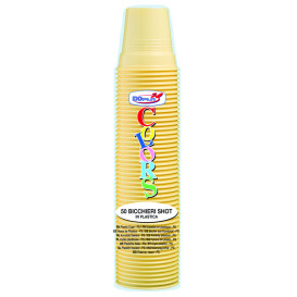 Copo de Plastico PS Creme 80 ml Ø5,7cm (50 Uds)