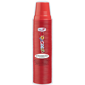 Copo de Plastico PS Vermelho 80 ml Ø5,7cm (50 Uds)