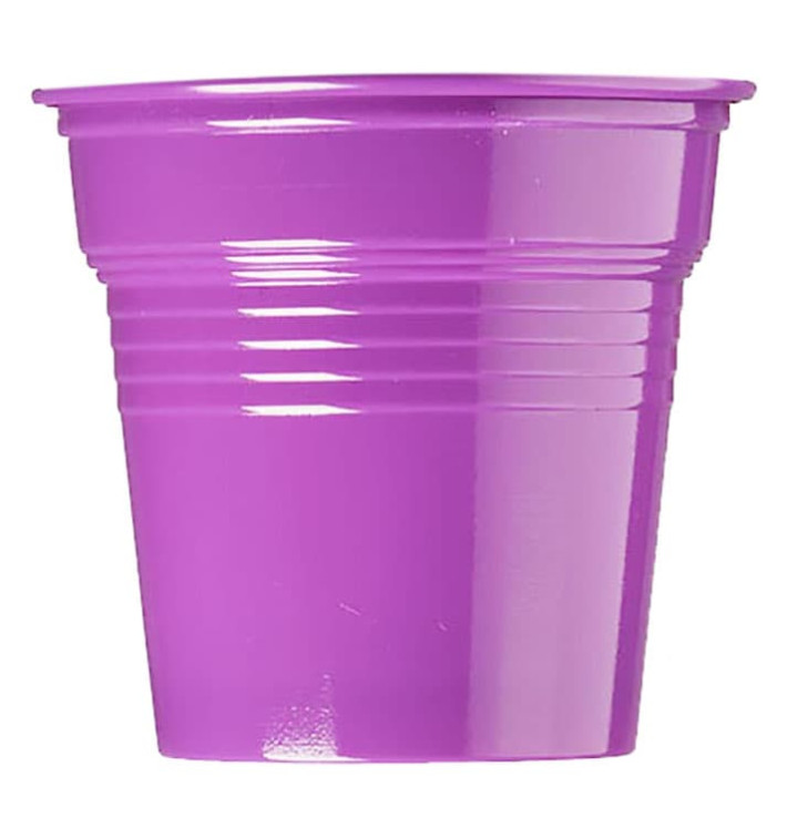 Copo de Plastico PS Violeta 80 ml Ø5,7cm (50 Uds) Copo de Plastico PS Violeta 80 ml Ø5,7cm (50 Uds)