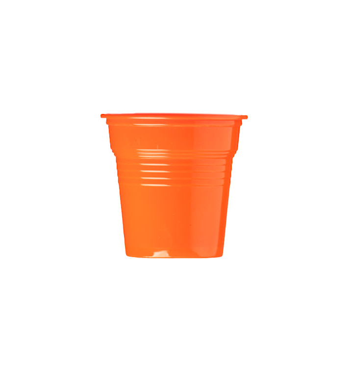 Copo de Plastico PS Laranja 80 ml Ø5,7cm (50 Uds) Copo de Plastico PS Laranja 80 ml Ø5,7cm (50 Uds)