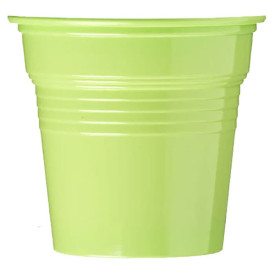 Copo de Plastico PS Verde Limão 80 ml Ø5,7cm (1500 Uds)