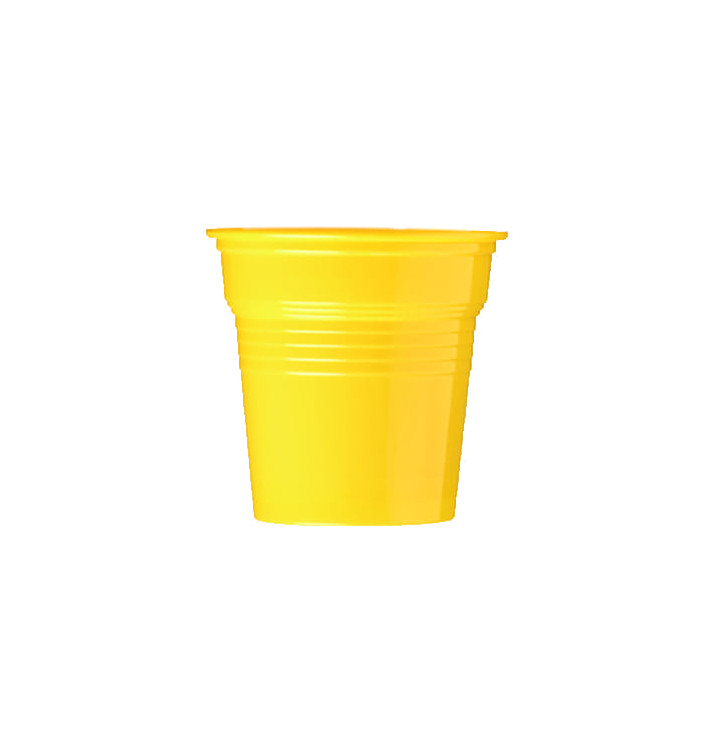 Copo de Plastico PS Amarelo 80 ml Ø5,7cm (50 Uds) Copo de Plastico PS Amarelo 80 ml Ø5,7cm (50 Uds)