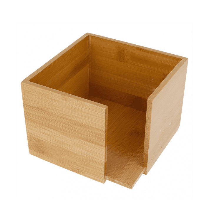 Porta-Guardanapos Cocktail de Bambu 13,5x13,5x10cm (1 Ud) Porta-Guardanapos Cocktail de Bambu 13,5x13,5x10cm (1 Ud)