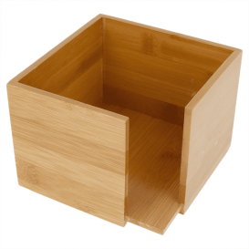 Porta-Guardanapos Cocktail de Bambu 13,5x13,5x10cm (12 Uds)