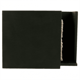 Porta-Guardanapos Cocktail Preto 13,5x13,5x10cm (12 Uds)