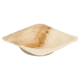 Tigela de folha de palmeira 5x5x2cm (25 Uds)