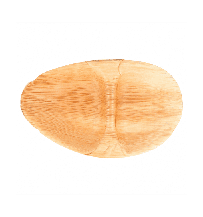 Bandeja Oval de folha de palmeira 2C 27x15x2,5cm (200 Uds) Bandeja Oval de folha de palmeira 2C 27x15x2,5cm (200 Uds)