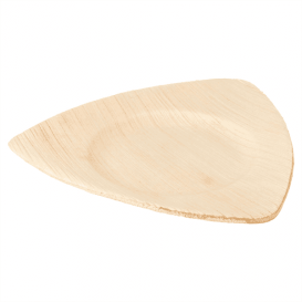 Prato de folha de palmeira Triangular 15x13x1cm (200 Uds)