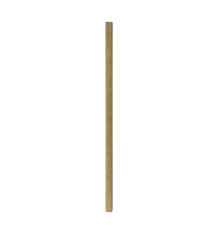 Palhinha Direita Papel Kraft Ø6mm 19,7cm (3000 Uds) Palhinha Direita Papel Kraft Ø6mm 19,7cm (3000 Uds)