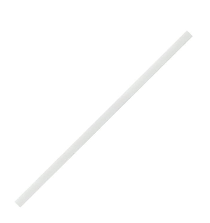 Palhinha Direita Papel Branco Ø6mm 19,7cm (3000 Uds) Palhinha Direita Papel Branco Ø6mm 19,7cm (3000 Uds)