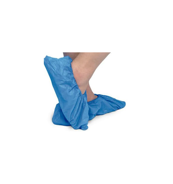 Cobre Sapatos TST de PP Azul com Sola Reforçada CPE Azul (50 Uds) Cobre Sapatos TST de PP Azul com Sola Reforçada CPE Azul (50 Uds)